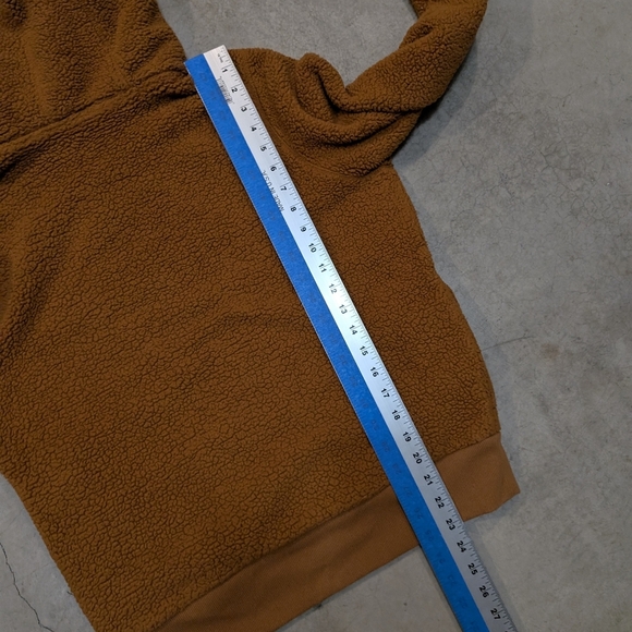 Athleta Tugga Sherpa Hoodie Women's S Pull Over Burnt Orange - Picture 6 of 7